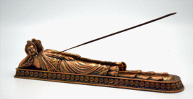 Copper Lying Down Buddha Incense Burner